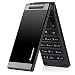 Lenovo MA388 Cheap Business Elders Flip Cell Phone 3.5-Inch with FM Flashlight Camera Bluetooth, Dual SIM GSM Network