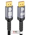 Sniokco 80Gbps DisplayPort Cable 2.1 5FT, VESA Certified 16K DP Cable 16K@60Hz 8K@240Hz 4K@540Hz 360Hz 240Hz Compatible with HDR HDCP 2.3 DSC FreeSync G-Sync Monitor Graphics RTX 5090 4090 PC HDTV