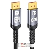 Sniokco 80Gbps DisplayPortケーブル 2.1 1.5M VESA認証済み16K対応DPケーブル、16K@60Hz・8K@240Hz・4K@540Hz・360Hz・240Hz対応、HDR・HDCP 2.3・DSC・FreeSync・G-Sync対応、RTX 5090/4090グラフィックス、PC・HDTV対応