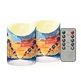 Candele versatili senza fiamma: il design unico delle candele senza fiamma è molto squisito, si adatta alla maggior parte delle lanterne interne o esterne, portacandele e applique. Non solo per le vacanze, può essere utilizzato anche per l'arredamento della casa di tutti i giorni. Inoltre, è anche un ottimo regalo ideale per i tuoi amici, amanti o per te stesso!