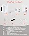 ELECTOP Dual Outlet in Wall Cable Management Kit, TV Cord Hider for Wall Mounted TV, Recessed Low Voltage Media Wall Plate for Power Cables & Low Voltage Wires