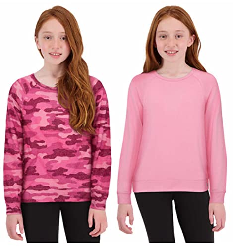 Lucky Brand Girls 2-Pack Long Sleeve Tee (Pink, Large)2