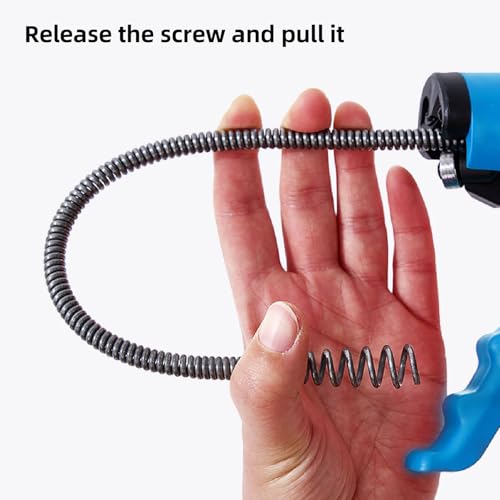 Limpiador de drenaje flexible para desatascar tuberías de 50-75 mm en baños y cocinas 6