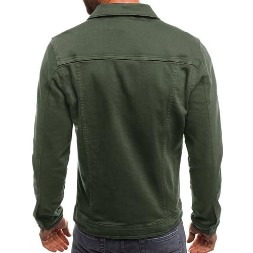 Maiyifu-GJ Men's Slim Fit Distressed Denim Jackets Cotton Lightweight Trucker Jean Jacket Casual Ripped Motorcycle Coats3