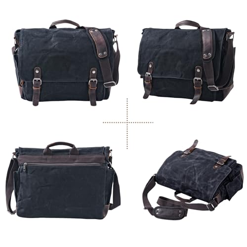 Bolso Messenger Vintage para Laptop 15.6 Pulgadas miniatura 4