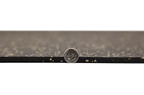 Incstores 1/4" Thick Tough Rubber Flooring Roll | Flexible Recycled Rubber Floor Mats For Home Gym | Heavy Duty Rubber Mat For Home Gyms, Sheds, Horse Stall Mat Or Trailer | 4’X6’ | Blue/Grey… #TOP2