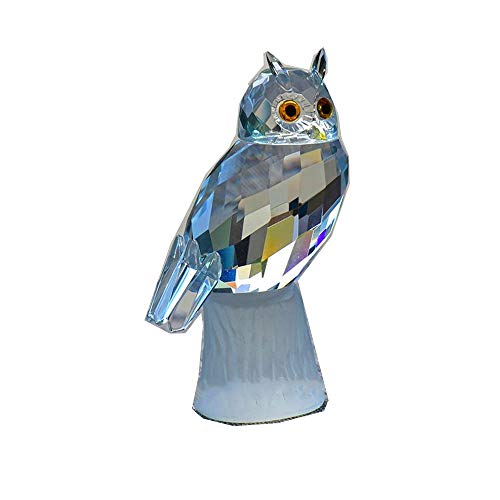 Figurines hibou cristal kraft art, une pièce de collection unique pour votre maison