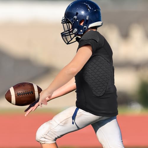 image for TUOYR Youth Boys Padded Compression Shirt Baseball Chest Rib Protector