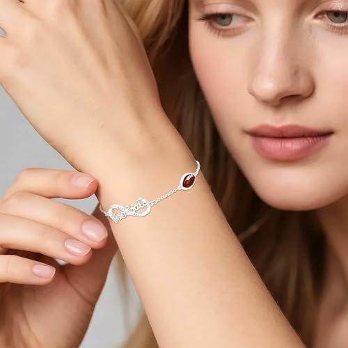 Image of Softball /Volleyball /Soccer /Basketball Bracelet for Girls Teen Women,14K Gold Plated Infinity Charm Link Bracelet Sports Accessories Jewelry Gifts for Lovers Players Team Coach