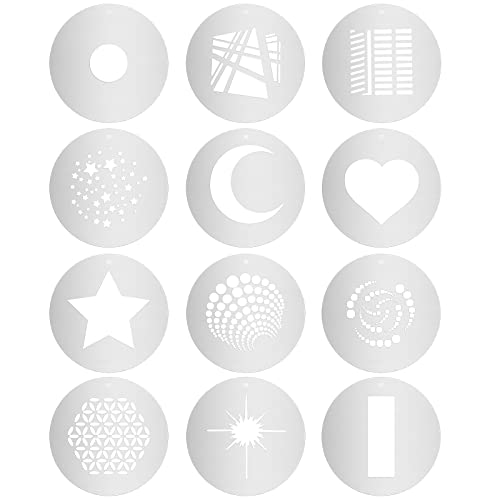 Alluneitter 12pcs/Set Round GOBO Kit,2.3