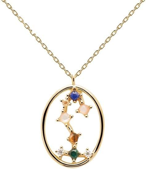 Cadena de Garganta Pulsera de Cadena de Diamantes Zirconia Joyas para niñas joyería de Cinturones de Signos del Zodiaco joyería Gemelos para Mujeres