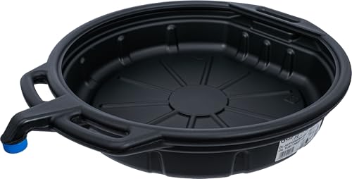 BGS 9980 | Öl-Auffangwanne mit Ausgießer | 15 l | Durchmesser: 570 mm | Höhe: 120 mm | Material: HDPE | schlagfest