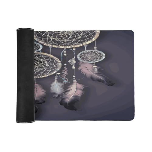 Tapis de bureau attrape-rêves grand format sous-main de protection pour ordinateur portable - 3