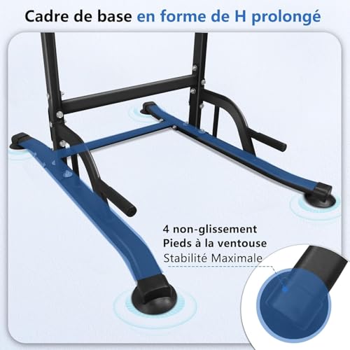 Power Tower Dip Station Équipements de sport avec barre de traction, barres de dip et dos, Station de musculation, Station de fitness, Chaise romaine musculation, Power Rack pour la maison – Image 6
