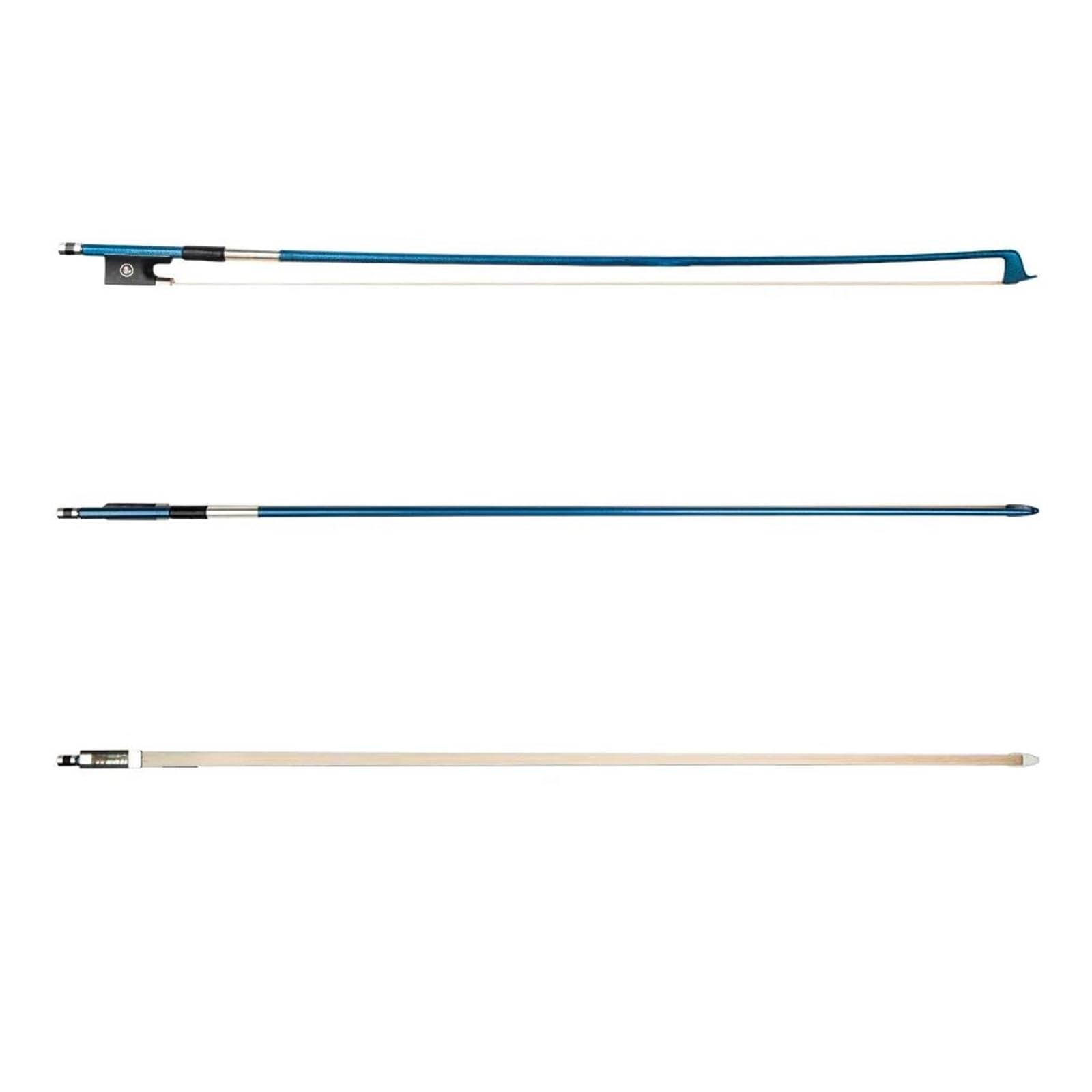Archet De Violon Pour Pratique Archet En Fibre De Carbone Archet De Violon 4/4 Poignée En Cuir Gainée De Fil D'argent Pour Débutants