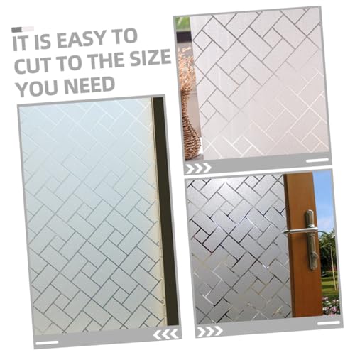 PRETYZOOM película de ventana esmerilada reusable 254x45 cm miniatura 5