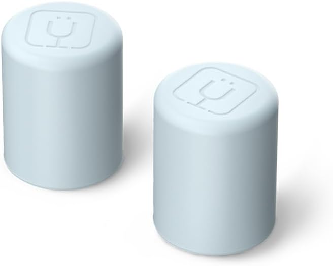 BrüMate Magnetic Straw Caps | Silicone Straw Topper 2-pack | Dust & Dirt Resistant | Compatible with All Era and Resa Tumblers (Blue Agave)