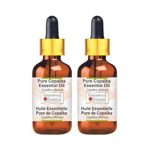 Huile de copaïba naturelle avec compte-gouttes en verre pour votre rituel bien-être 100 ml