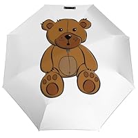 CZZYH Portable and Practical Umbrella, 1-click Opening, Surprised Cartoon Bear Umbrella for Men And Women