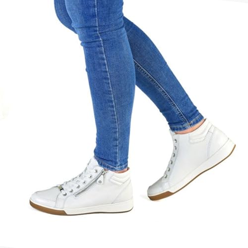 Image of ARA Shoes Mid 12-44499 Women's Trainers, White, 5 Women