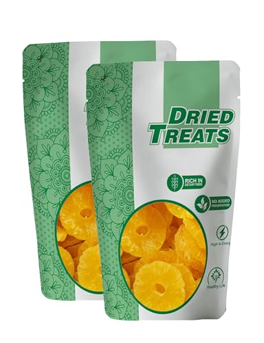 Image of Dried Treats Dried Fruits Nuts And Seeds (Dried Pineapple Ring, 400G (2X200Gm))