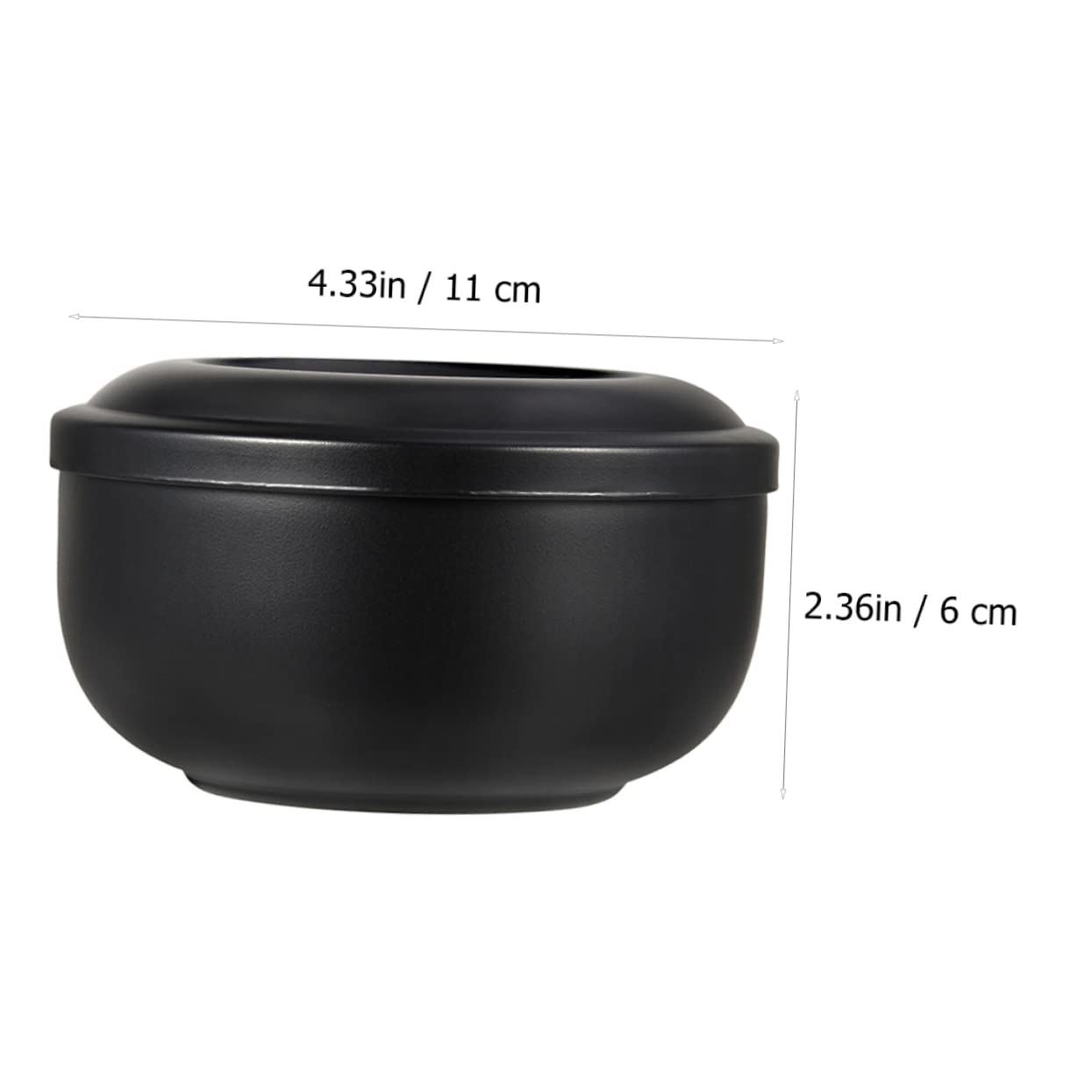 Baluue Barber Shaving Tool Shaving Soap Bowl Lid Large Capacity Safe Material