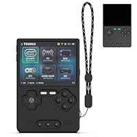 FIOPAZ Silicone Protective Case for Trimui Brick Retro Handheld Game Console Only, Soft Skin Trimui Brick Accessories, Anti-Scratch Washable TrimuiBrick Sleeve with Lanyard (Black)