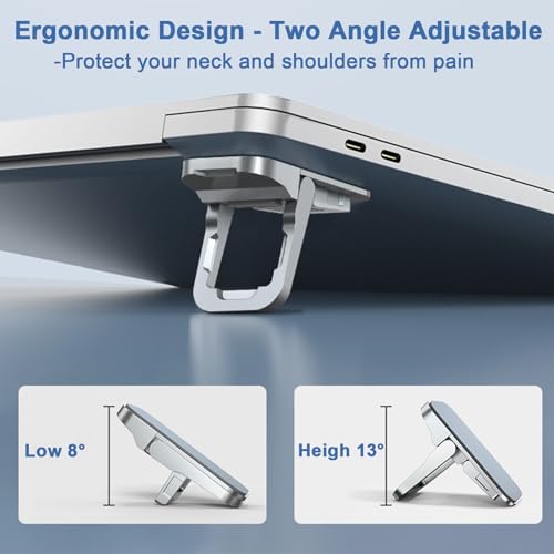 Base portátil ajustable para laptop y teclado zinc alloy miniatura 2