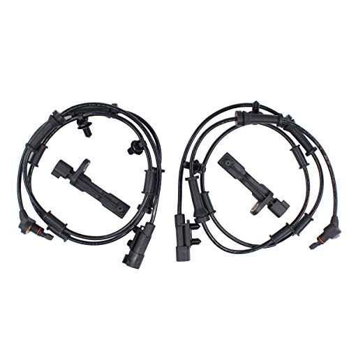 NewYall Set of 4 Front Rear Left Driver and Right Passenger Side ABS Wheel Speed Sensor for Jeep Wrangler 2007-2017 Wrangler JK 2018 Liberty 2008-2012 Dodge Nitro 2007 2010 2011