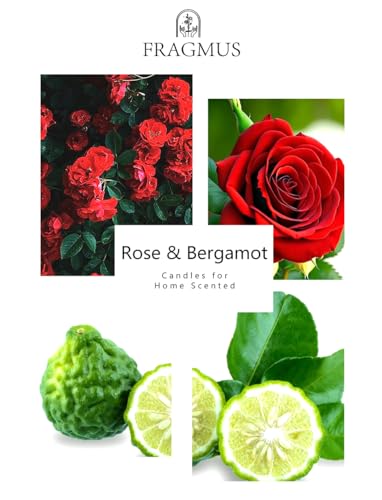 Fragmus FR01-100 Scented Candles Rose Bergamot Scents, Romantic Candles Gift For Women, Aromatherapy Jars Fall Candle thumb #1