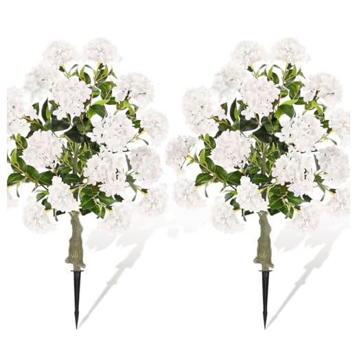21+ Stunning Lavender and Hydrangea Landscaping Ideas to Transform Your Garden 5 Lunmon 2 Pack Artificial Hydrangea Flowers Trees with Spikes, Faux Hydrangea Bushes Outdoor Plant Realistic Fake Flower for Outdoor Planter Home Wedding Garden Patio Yard Decor-24Inch in High(White)