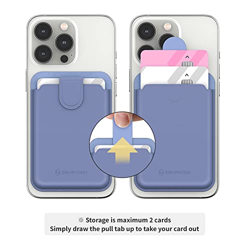 Sinjimoru プル & スライド magsafe対応 カードケース M-Pull Tab Wallet ブラウンサムネイル2