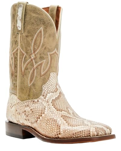 Dan Post Men's Exotic Python Western Boot Broad Square Toe - Dps1135