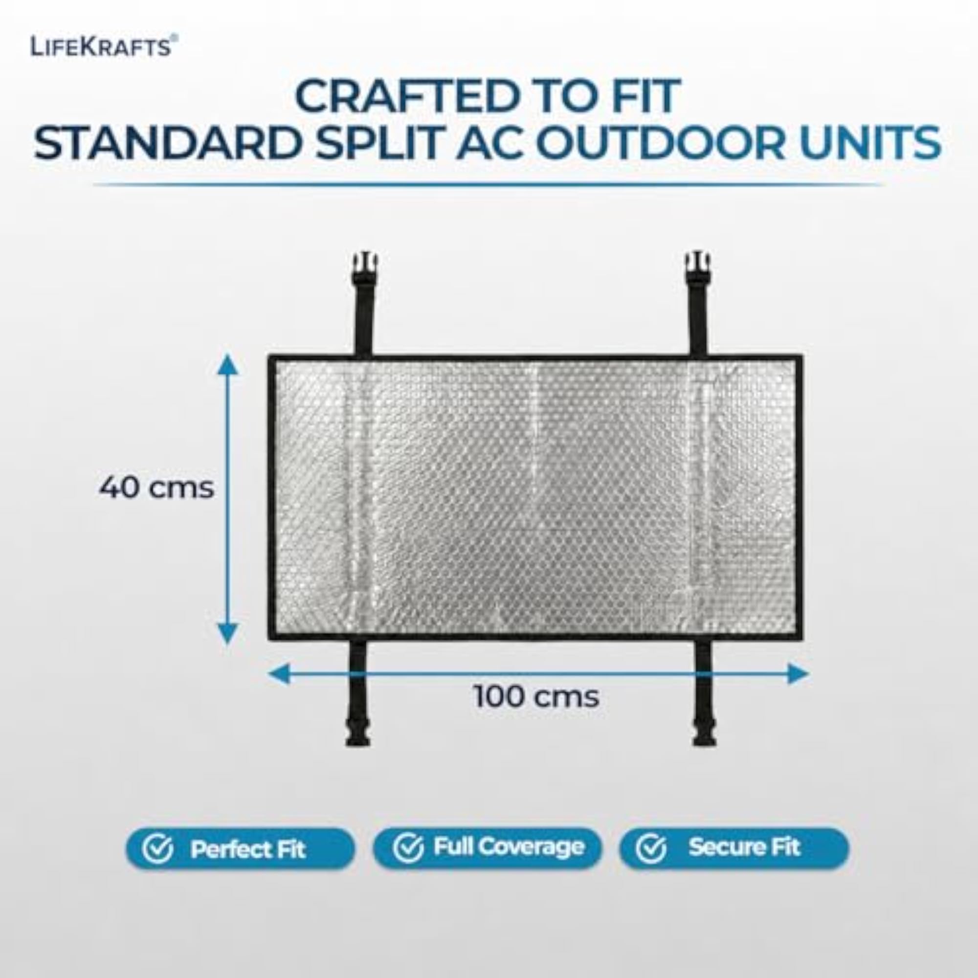 Aluminium AC Outdoor Unit Cover for Split AC, Weather-Resistant