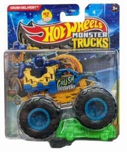 Hot Wheels Monster Trucks 2025 Crush Delivery 1:64 Scale, Gold and Blue