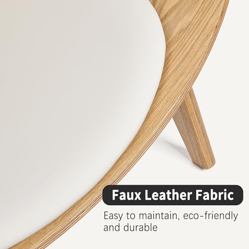 Sillón Plegable Cuero Sintético Blanco miniatura 4