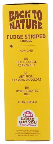 Image of Back To Nature, Cookies Fuge Striped, 7.7 Ounce
