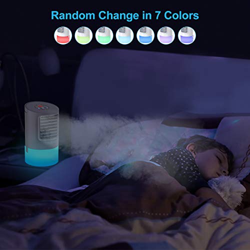 Mini Airconditioner Kleine Mobiele Airconditioners, 4 in 1 Persoonlijke Luchtkoeler, Luchtbevochtiger… - Image 5