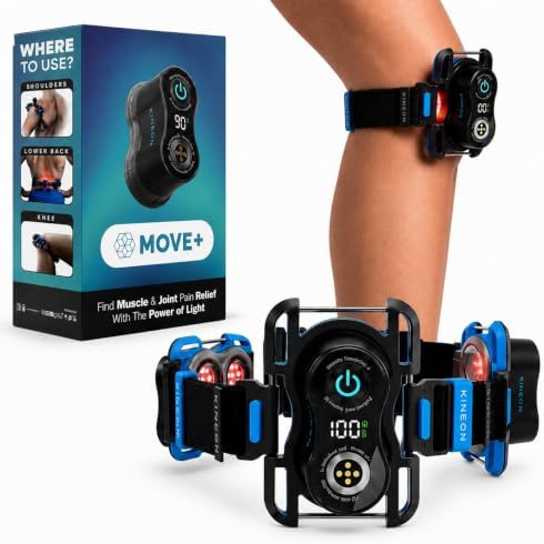 Kineon Move+ Red Light Therapy Wrap – LED Light Therapy for Targeted Muscle Recovery, Inflammation, Joint Health & Mobility - Portable & Hands-Free Infrared Light Therapy for Body