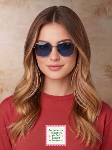 Image of JUNEBERRY Women's Regular Fit Printed Tee - 100% Pure Cotton, Round Neck, Half Sleeve Graphic T-Shirt for Daily Use (Colors: Red, Brown, Green & Future Dusk)