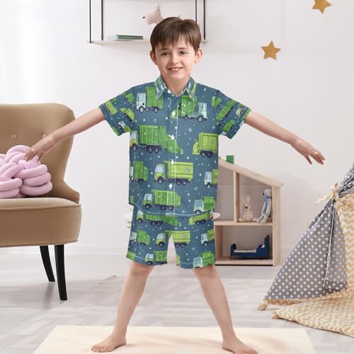 Image of Boccsty Red Strawberry Boy Summer Shorts Sets Hawaiian Toddler Boys T-Shirt & Pants 2 Pcs 3T-10T