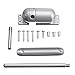 DINGGUANGH White Gray Surface Mounted Door Gate Closer Fire Rated Spring Loaded Adjustable Hardware Tools Door Locks (Color : Gray)