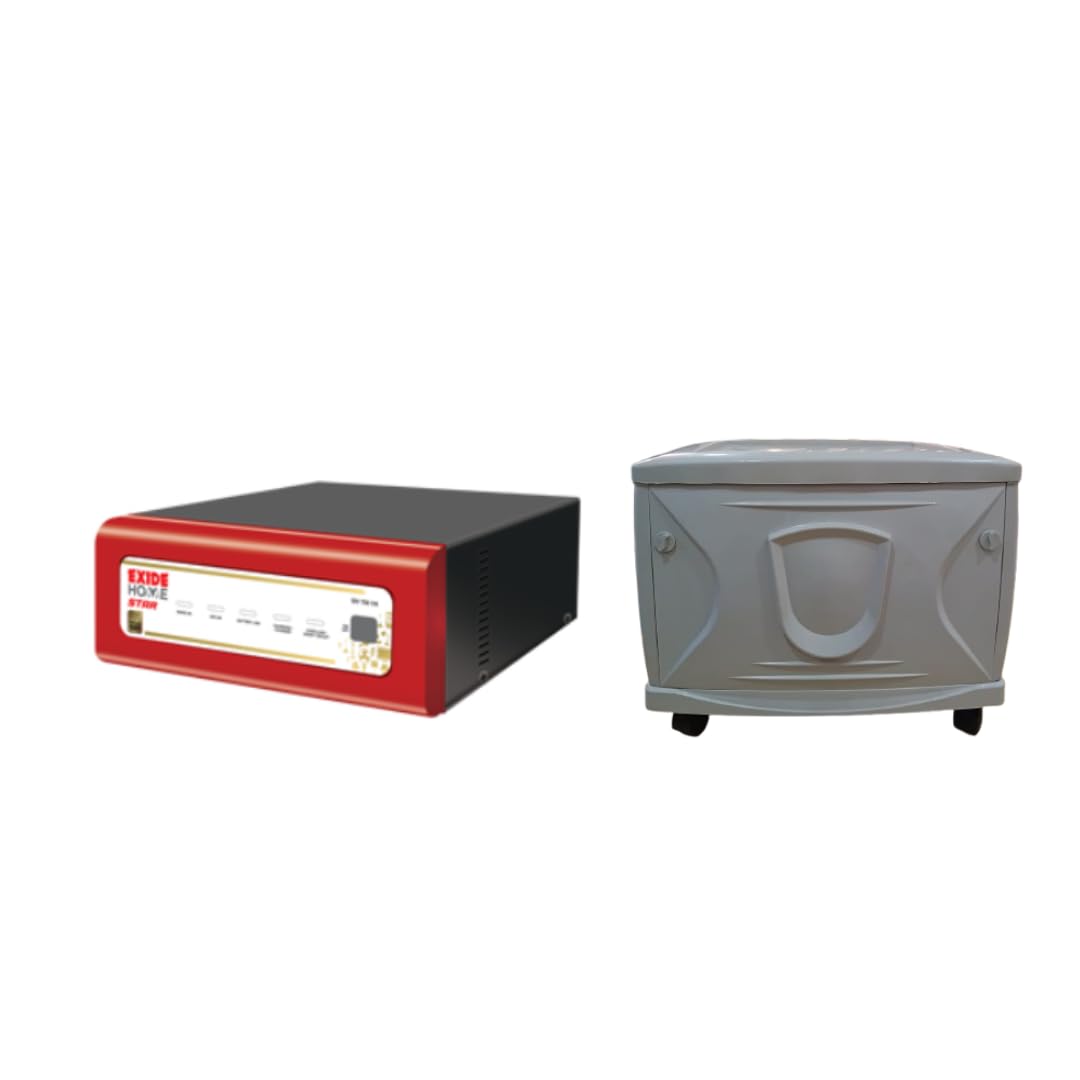 EXIDE Star STAR12V1625 1625VA Pure Sine Wave Inverter | 12V Home UPS for 2–3BHK Homes & Offices | LED Display | PLEX Technology | with Trolley-image-25