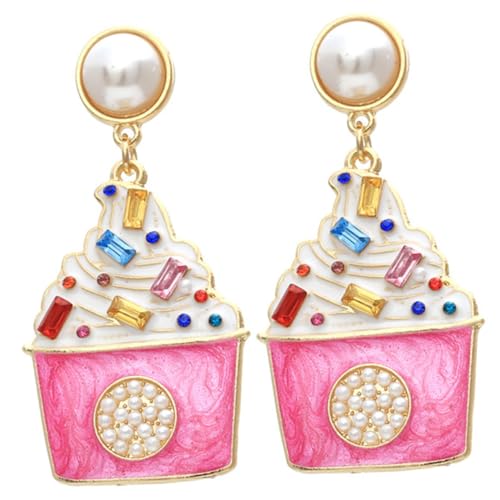 1 Par Pendientes De Helado Nariz Falsa Semental Anillos En La Nariz Pendientes Llamativos De Plata Nariz De Acero Pendientes Para Mujer Pendientes De Modelado Aretes Aleación DEARMAMY
