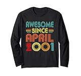 Photo Gallery awesome since april 2001 birth of birthday 2001 vintage idea maglia a manica Photo Gallery awesome since april 2001 birth of birthday 2001 vintage idea maglia a manica