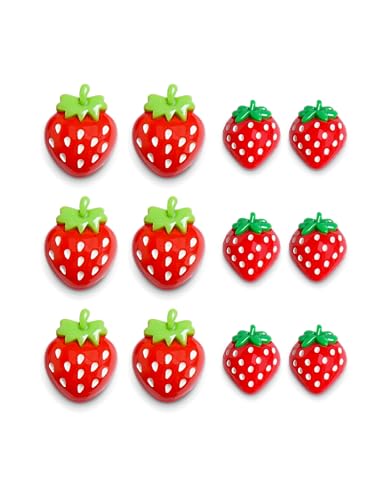 Zreal 12Pcs 3D Strawberry Cute Fridge Magnets, Red...