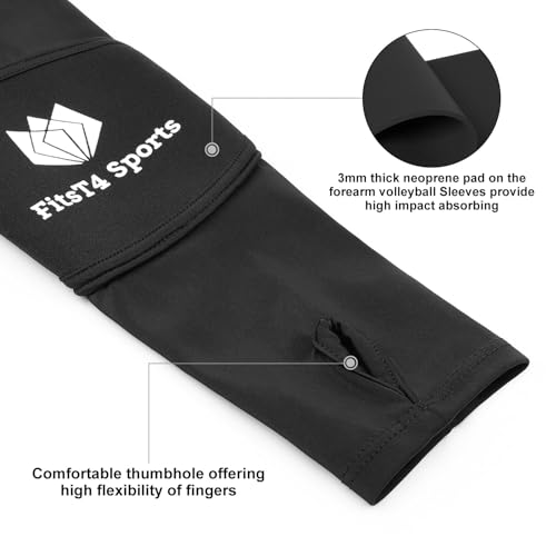 image for FitsT4 Sports Volleyball Arm Sleeves for Girls Passing Forearm Sleeves