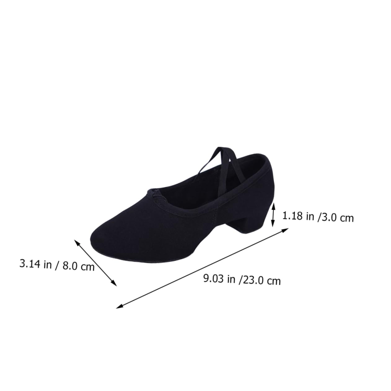 COLLBATH Scarpe da Ballo Ballerine per Adulti Balletto Toccare Le Scarpe Abbigliamento Scarpe da Yoga per Adulti Scarpe Latine per Donna Basso Tomaia: Tela Black