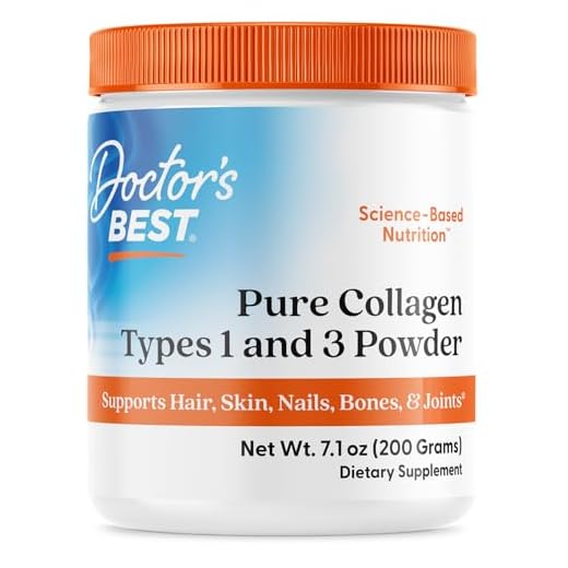 Doctor's Best Pure Collagen Types 1 & 3, Promotes Healthy Skin Hair & Nails – Bone & Joint Support, 7.1 Ounce (Pack of 1)