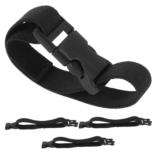DIYEAH Set 4 Pezzi Tracolle Elastiche Regolabili Per Zaino e Borsa Da Trekking, Cinghie Antiscivolo Leggere in Plastica e Tessuto Per Trasporto Peluche e Attrezzatura Outdoor